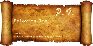 Palovics Ida névjegykártya
